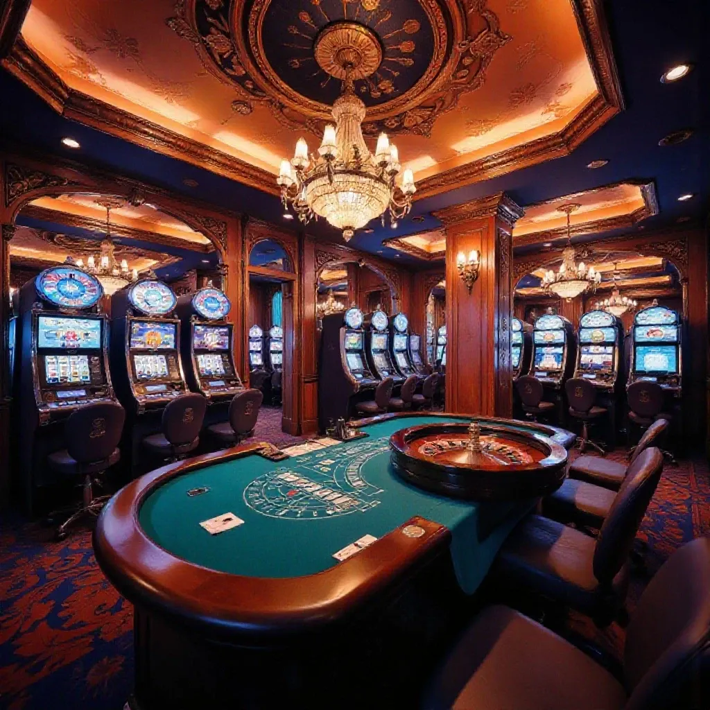 Vibrant Casino Night